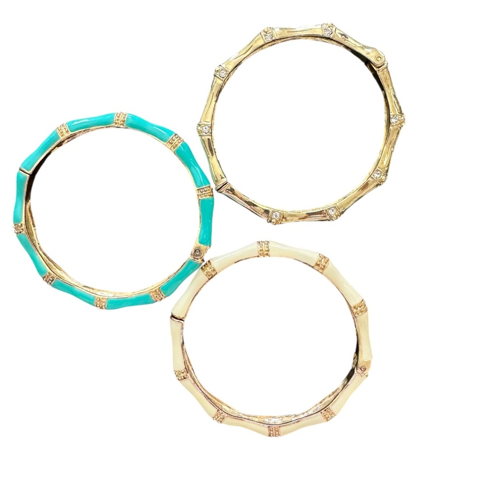 Lilly Pulitzer Bamboo stackable bracelets
